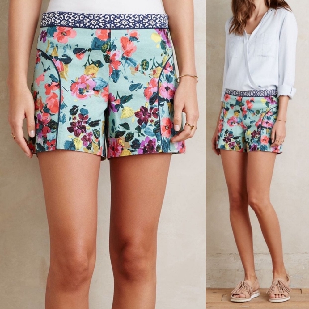 Bundle of 3 Shorts Anthropologie Cartonnier & Elevenses Cotton and Linen XS 0-2